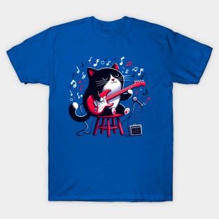 Cat Playing Guitar T-Shirt